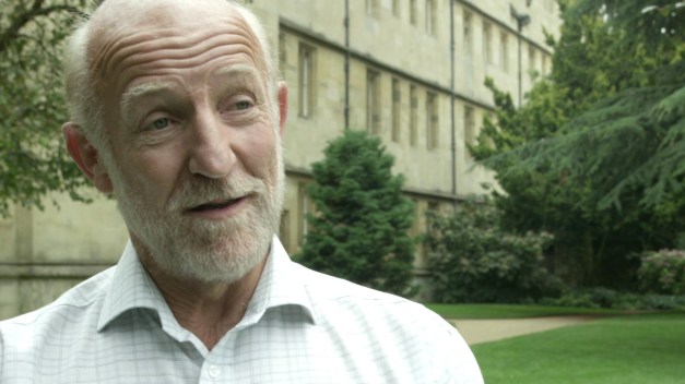 Professor Graham Ross in the gardens of Wadham College, Oxford, UK