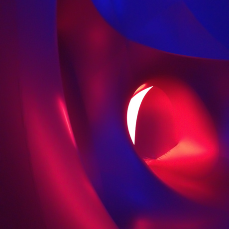 Abstract blue and red swirls